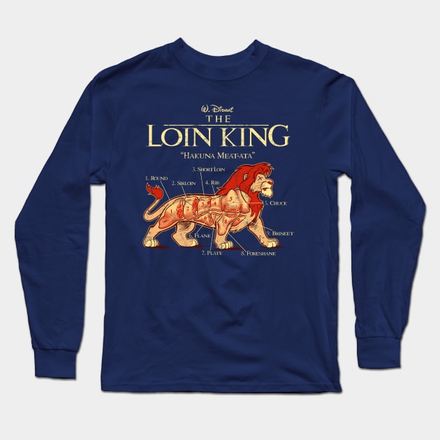 THE LOIN KING Long Sleeve T-Shirt by beastpop